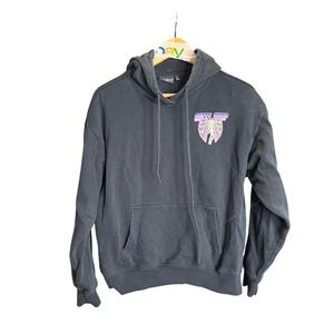 Betty Boop Angel Wings Hoodie Black Size L Born to Rise Graphic Sweatshirt